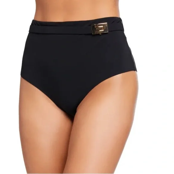 NEW Tory Burch Belted High-Waisted Bikini Bottoms